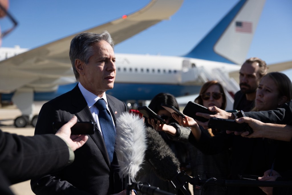 By U.S. Department of State from United States - Secretary Blinken Departs for Travel to travel to Israel, Jordan, Japan, the Republic of Korea, and India, Public Domain, https://commons.wikimedia.org/w/index.php?curid=139995406