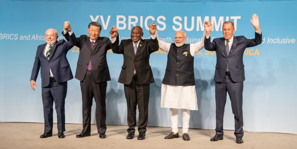 By 15th BRICS SUMMIT - https://www.flickr.com/photos/197960982@N04/53137049345/, PDM-owner, https://commons.wikimedia.org/w/index.php?curid=136382877
